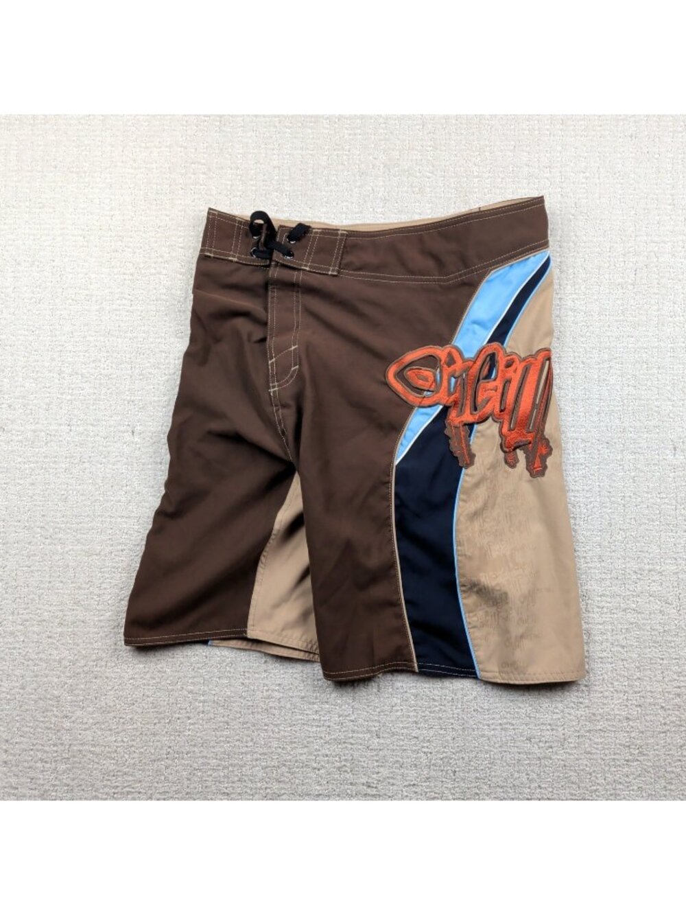 Y2K O'Neill Men's Surf Board Shorts Size 32 Embroidery Grunge Graffiti 2000's